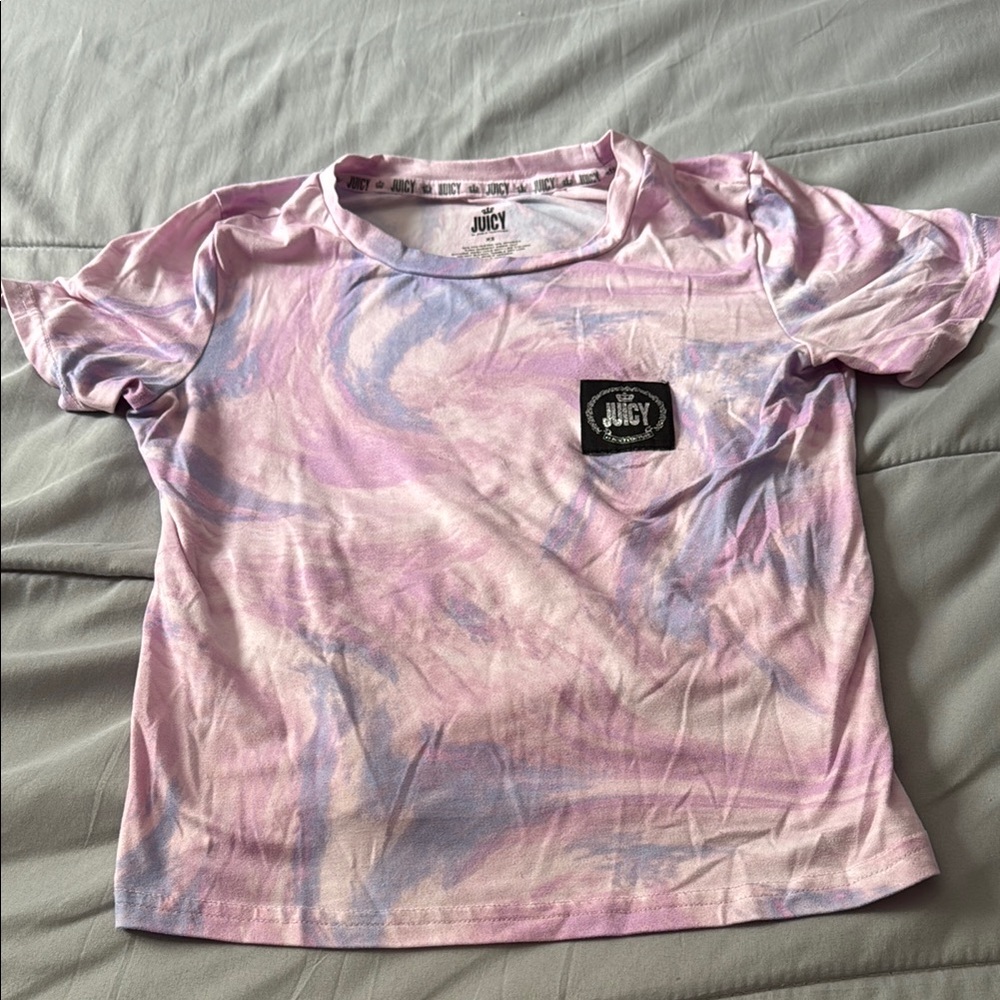 Juicy Couture Pink Tie-Dye T-Shirt
